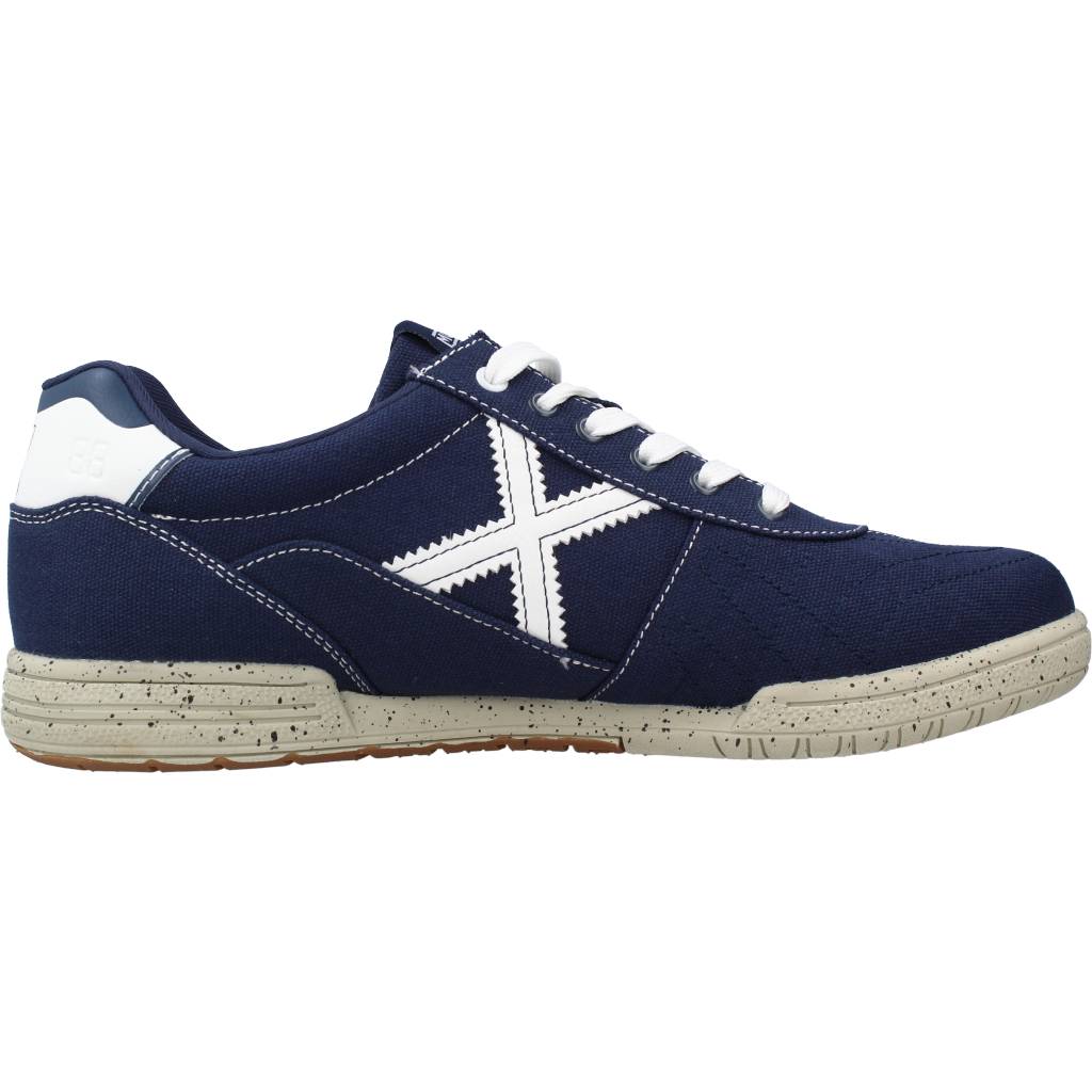 MUNICH, G-A CANVAS, Zapatos deportivas de hombre, AZUL con suela exterior de goma y suela interior de textil