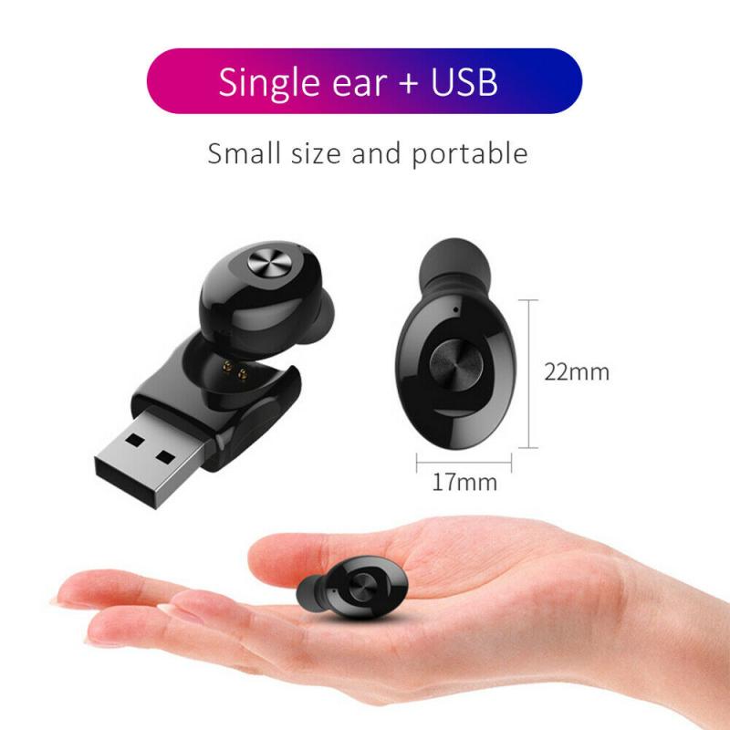 XG12 Bluetooth 5.0 Earphone Stereo Wireless Earbud HIFI Sound Sport Earpiece Mini Handsfree Headset with Mic For Android ios