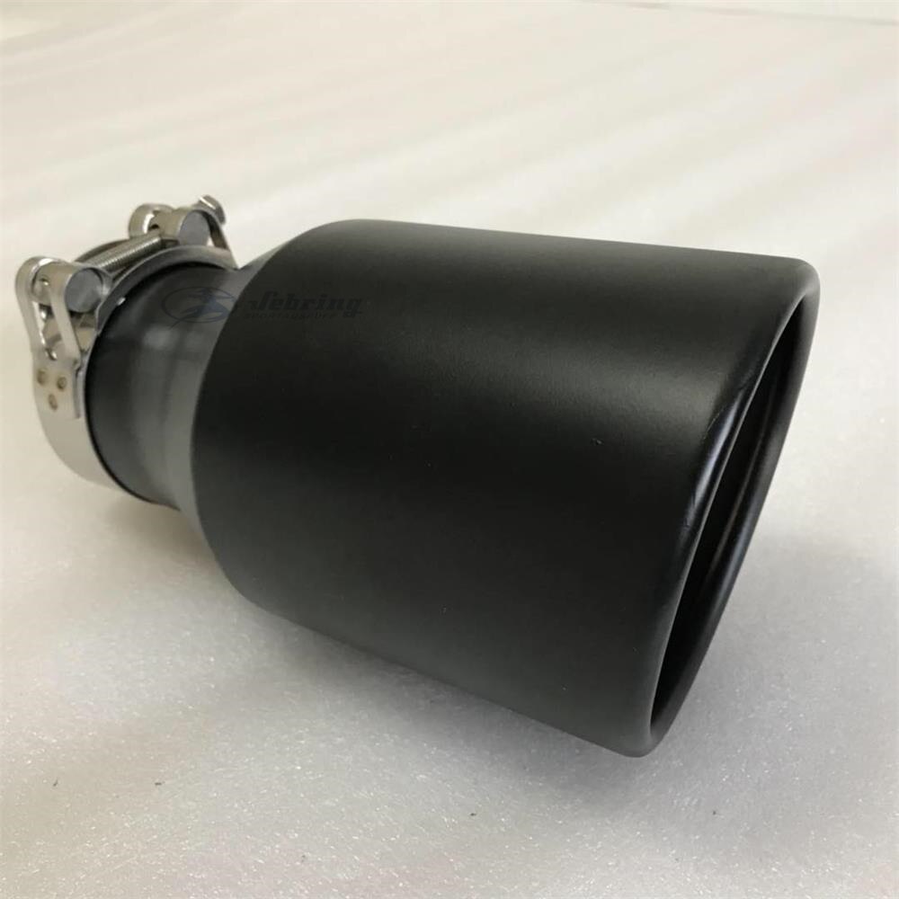 car muffler modified tail pipe stainless steel black large caliber 114 universal tail throat Matte black exhaust tip micro tips