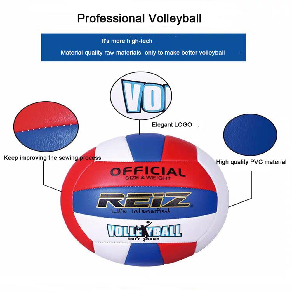 Official Standard Volleyball PU Soft Touch Slip-resistant Match Adult Kids Indoor Outdoor Training Balls Equipment