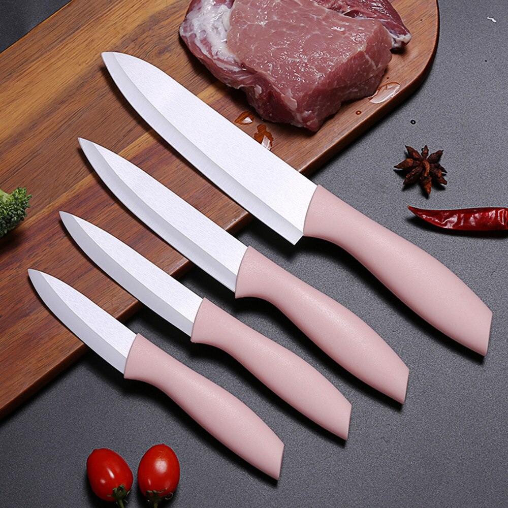 Ceramic Knife Set 3 4 5 6 inch Chef Utility Slicer Paring Bread Knives with Peeler Kitchen Knife Zirconia Blade Cooking Cutter