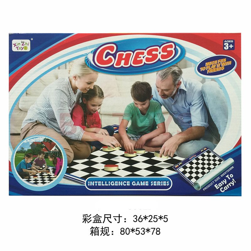 Board China Jump Chinese Chequers Carpet Game 70 * 80CM Cloth Blanket Parent-Child Interactive Thinking Chinese Chequers Toys