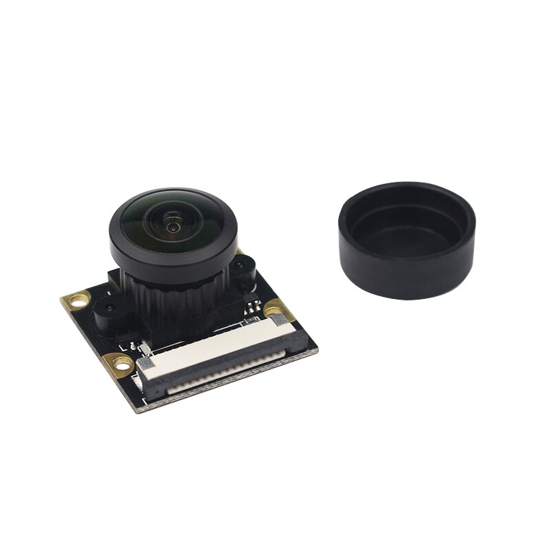 220 Degree Raspberry Pi 4 Camera 5MP Wide Fish Eye 1080P Camera Focal Adjustable Cameras for Raspberry Pi 4 Model B/3B+/3B
