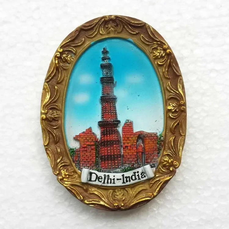 India Koelkastmagneet Toerisme Souvenir Rajasthan Bangalore 3D Hars Geschilderd Ambachten Magneten voor Koelkasten Sticker Home Decor: Clear