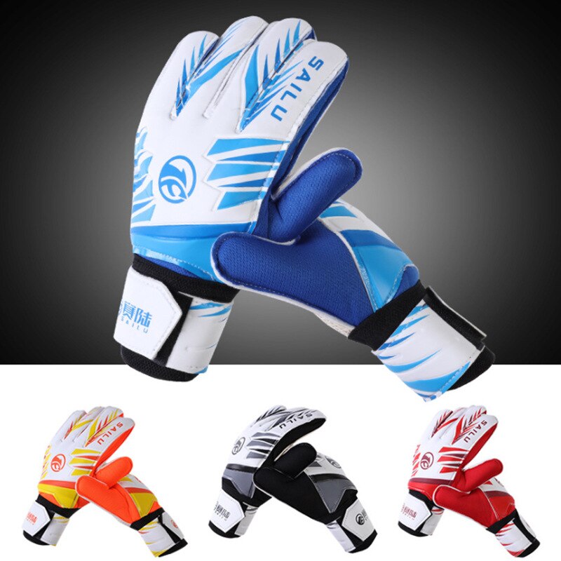 Teenager Goalkeeper Double Layer Bracer Thick Latex Profession Training Goalkeeper Football Gloves