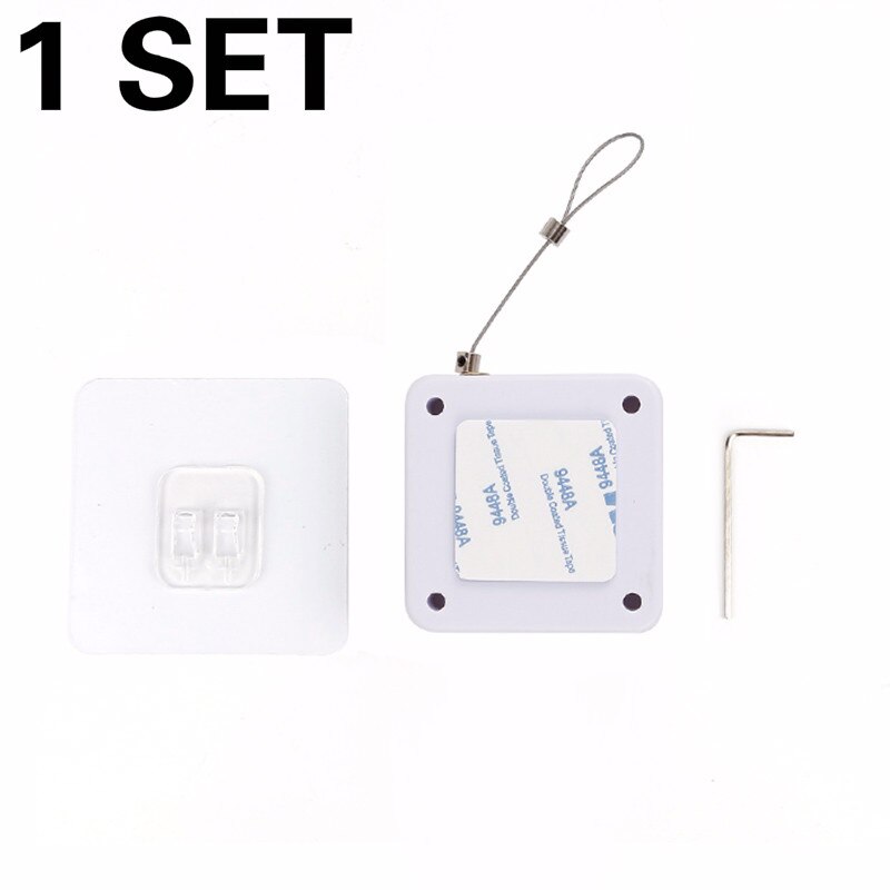 Punch-free Automatic Door Closer Door Hardware Supplies Anti-theft Closing Door Sensor Auto Doors Organizer Universal: 1PC White