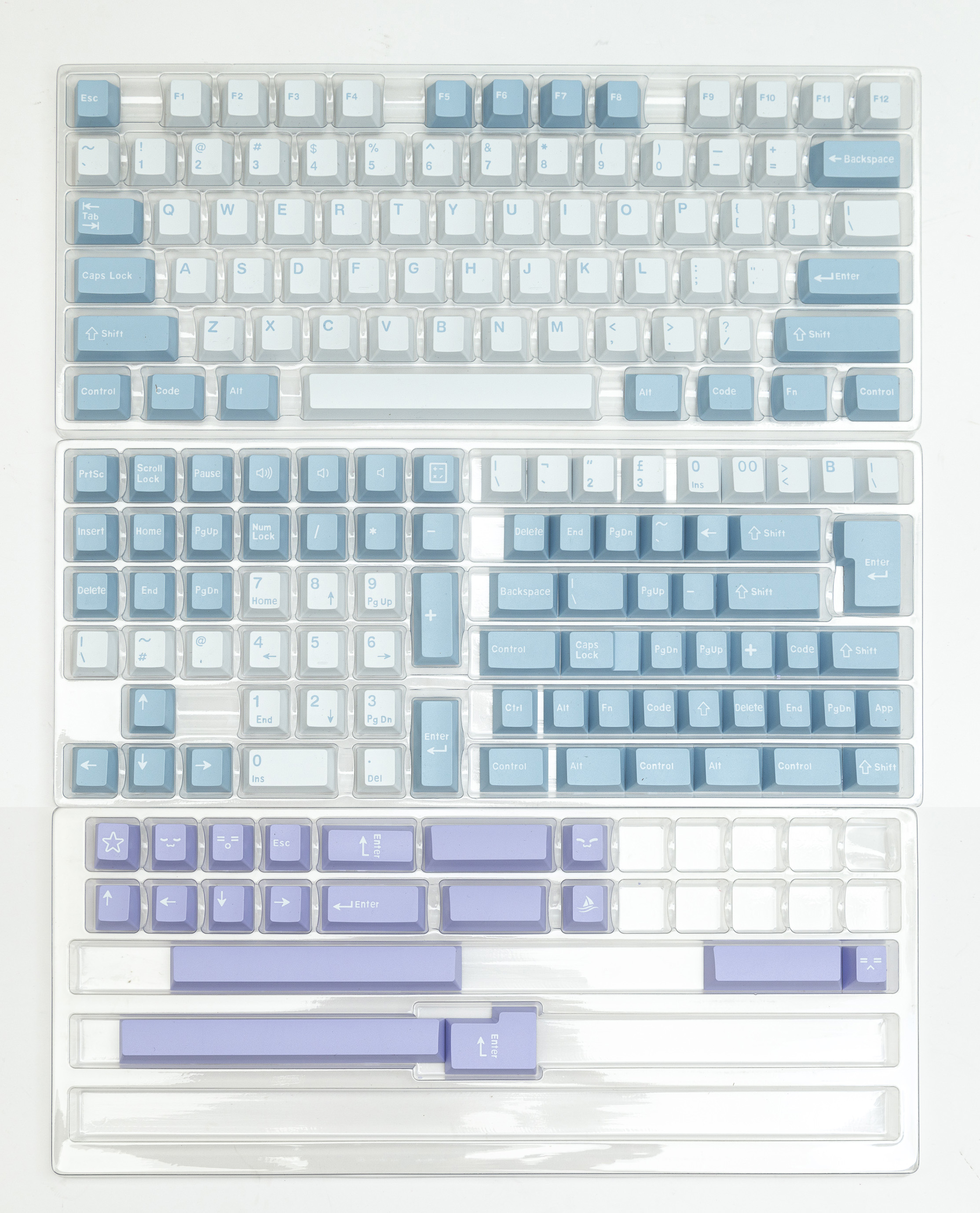 Gmk Illusie 173 Toetsen Double Shot Cherry Profiel Pbt Key Cap 6u7u7.25u Spatiebalk Gebruikt Voor Mechanische Toetsenbord Fit Mx Switch: Default Title