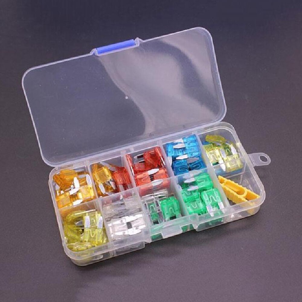 Partol 80pcs 12V Standard Blade Car Fuses Fuse 3A~40A Assorted Set For Auto Truck SUV Camper Boat Home General Digital Camera