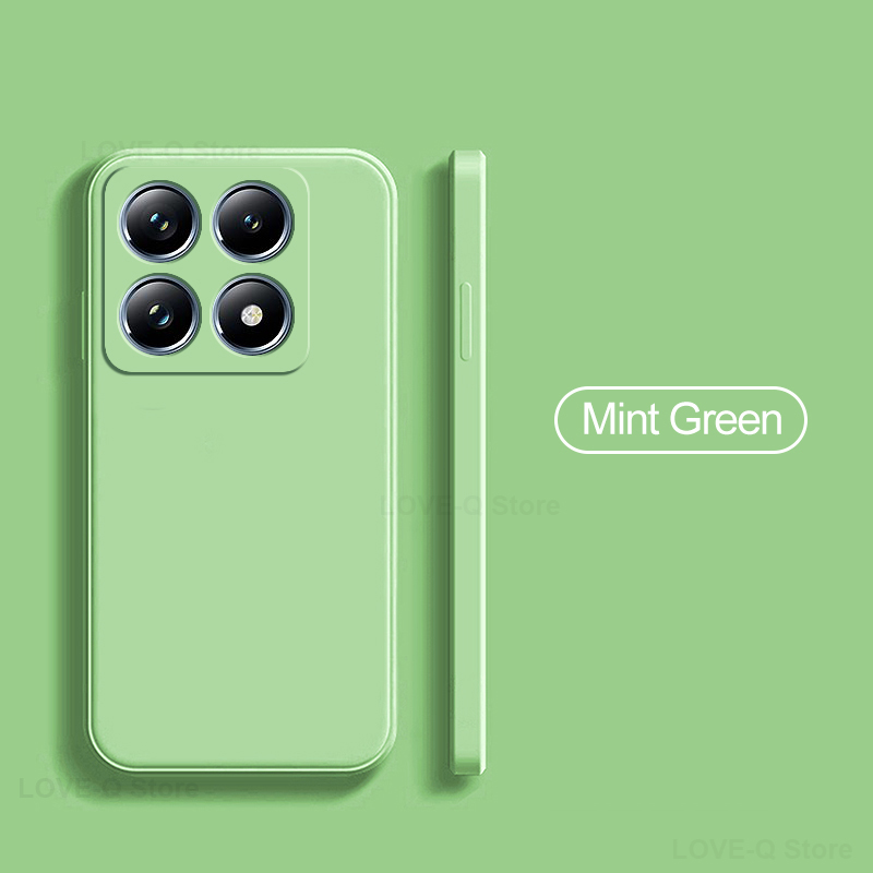 Coque en silicone liquide d'origine pour Xiaomi, couverture souple en TPU, Xiaomi 14 T Pro