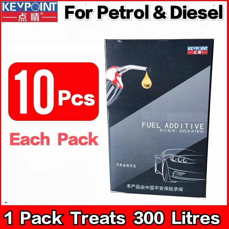 On :Fuel additive for Petrol & Diesel Carbon&Fuel System Cleaner Power Booster fuel saver (One Pack Treat 300Litres) Key
