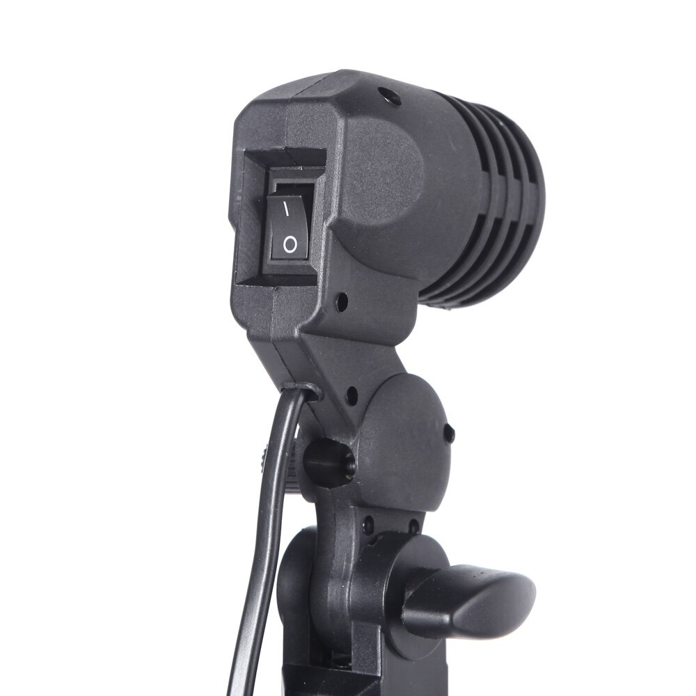 E27 Bulb Holder Socket Flash Swivel Bracket Photo Light Lamp Mount US Plug