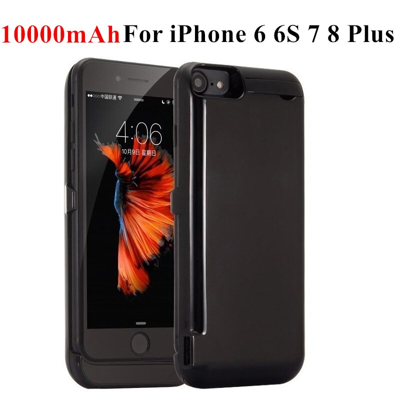 10000Mah Power Case Moblie Telefoon Batterij Oplader Iphone 6 6S 7 8 Plus Power opladen Case Externe Pack – Grandado