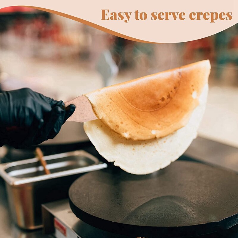 Spatola e mestolo per spalmatore di Crepe, strumento per Pancake Versatile grande e medio, dimensioni convenienti per Crepe antiaderente