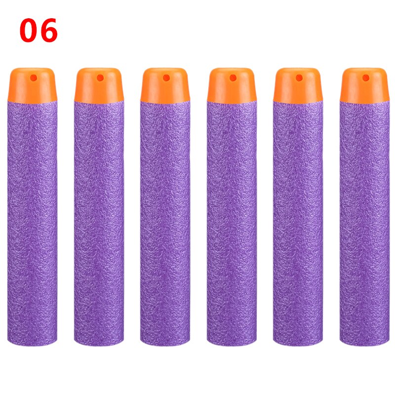 10pcs/bag Soft Hollow Hole Head Refill Darts Toy Gun supply for Christmas Birthday Kid Children TSLM1: Purple 