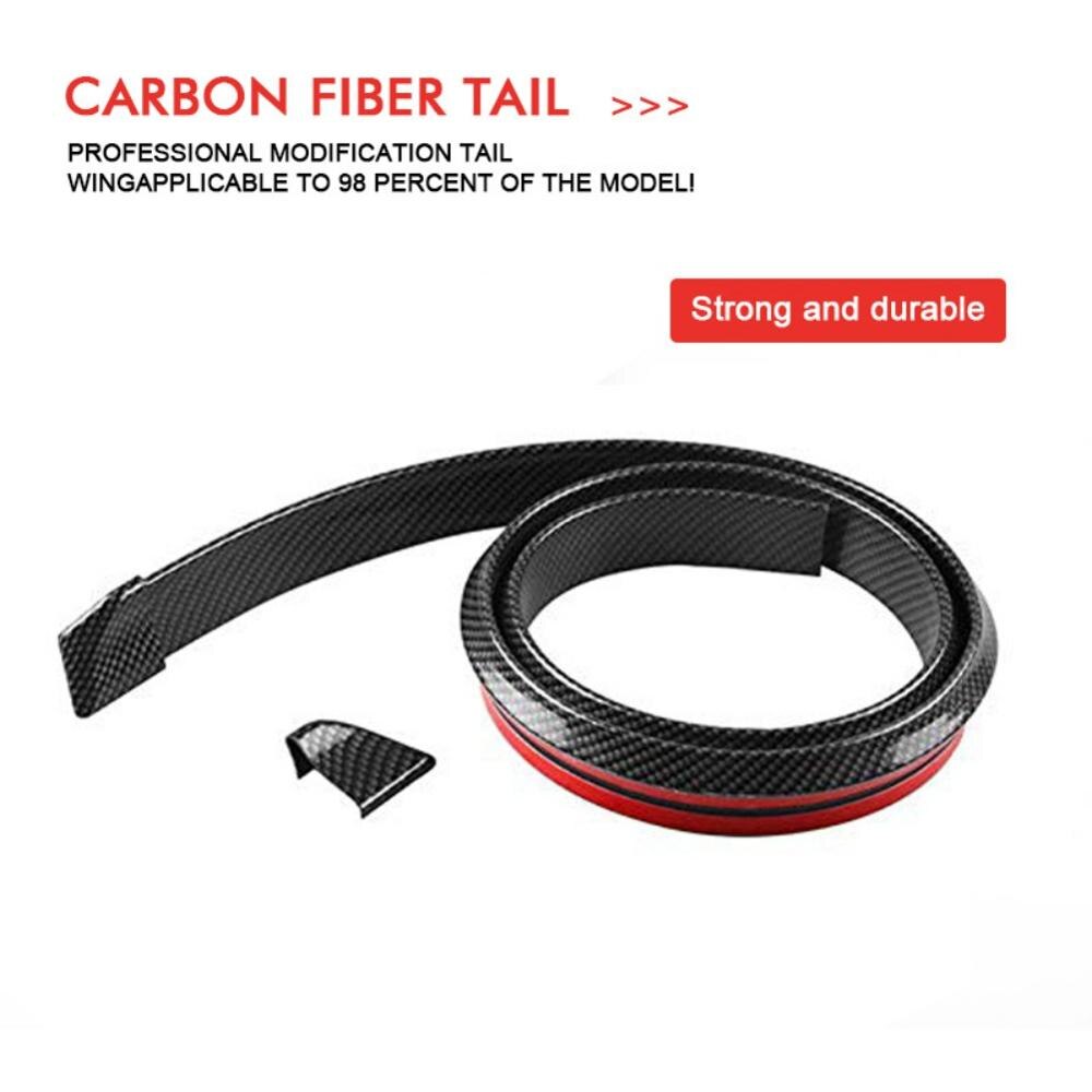 Kofferbak 3D Real Carbon Fiber Spoilers DIY Deksel Spoiler Wing Lip