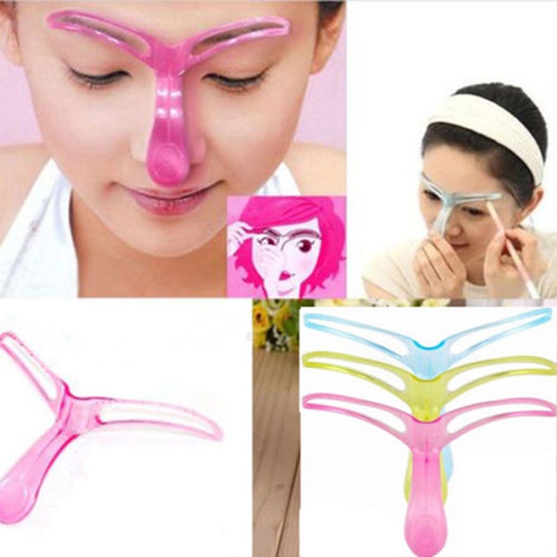 Eyebrow Grooming Stencil Kit Template Women Makeup Shaping Shaper DIY Tool Eyebrows Shapes And Shadow M03237