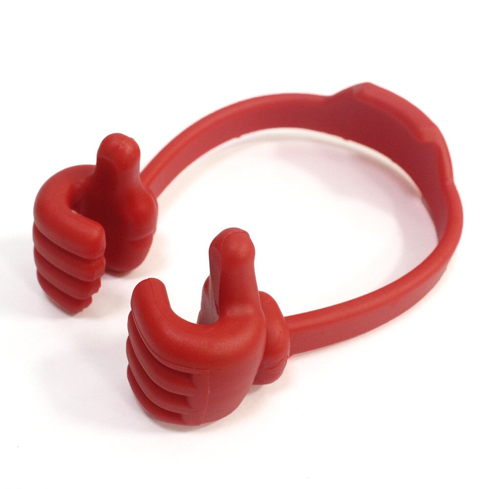 Mobile Phone Holder Thumbs Modeling Phone Stand Bracket Holder Mount for IPhone6 6S 5S for Samsung Tablets: Red