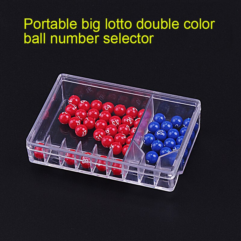 Bingo spil dobbelt farve bold lotteri maskine, lotto nummer valg enhed er lille og praktisk at bære underholdningsspil