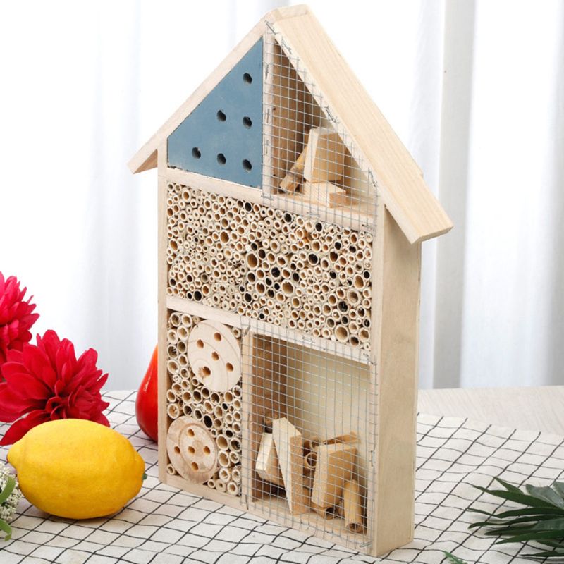 Maison d'insectes en bois hôtel abeille ruche Habitat pour coccinelles coccinelles lacewings