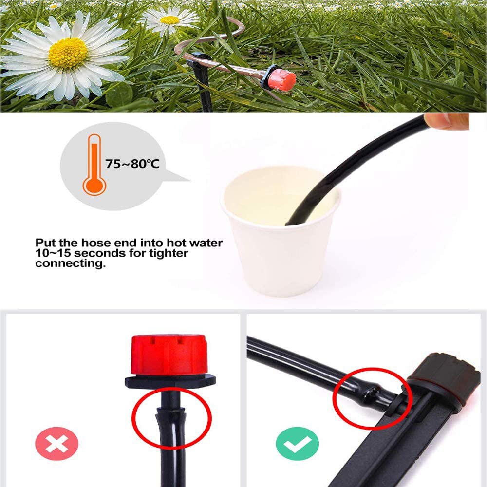 5m-25m Hose Micro Drip Irrigation System Farm Plant Flowers Micro Sprinklers Drip Watering Kits DIY Automatic Irrigation Tools