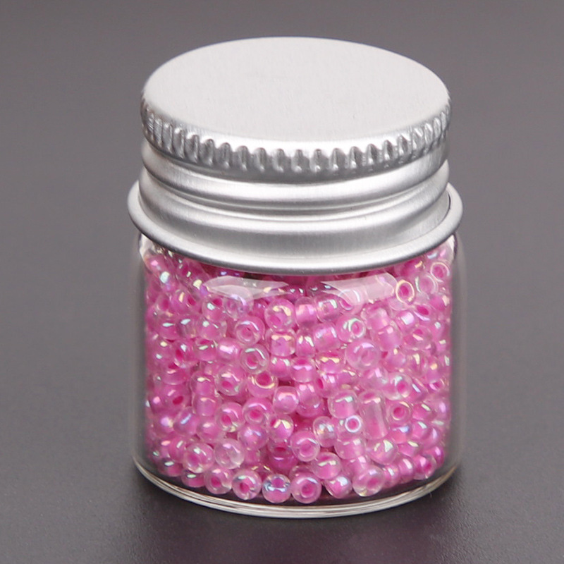 1600 stk små gjennomsiktige perler 2mm glassfrøperler for håndarbeid med beholderoppbevaringsboks for å lage armbåndssmykker: 2