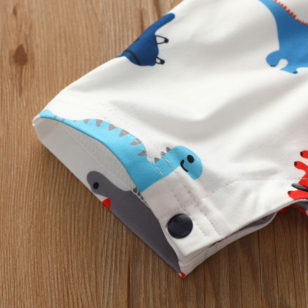 Baby Romper Korte Mouw Baby Kleding Een Stuk Dinosaurus Romper Casual Zomer Kleding Baby Boy Jumpsuits 0-24month