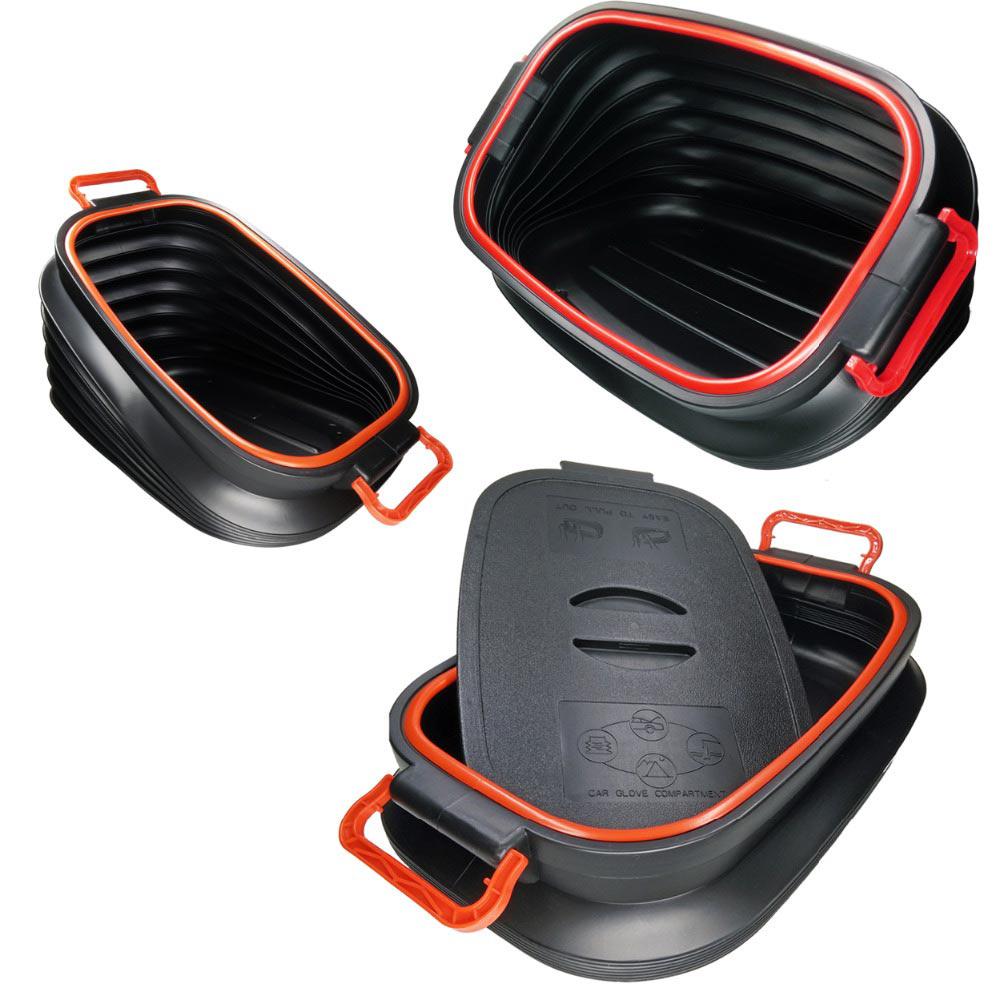 HiMISS 37L Car Styling Folding Tidying Bucket Storage Box Collapsible Rear Auto Trunk Organizer