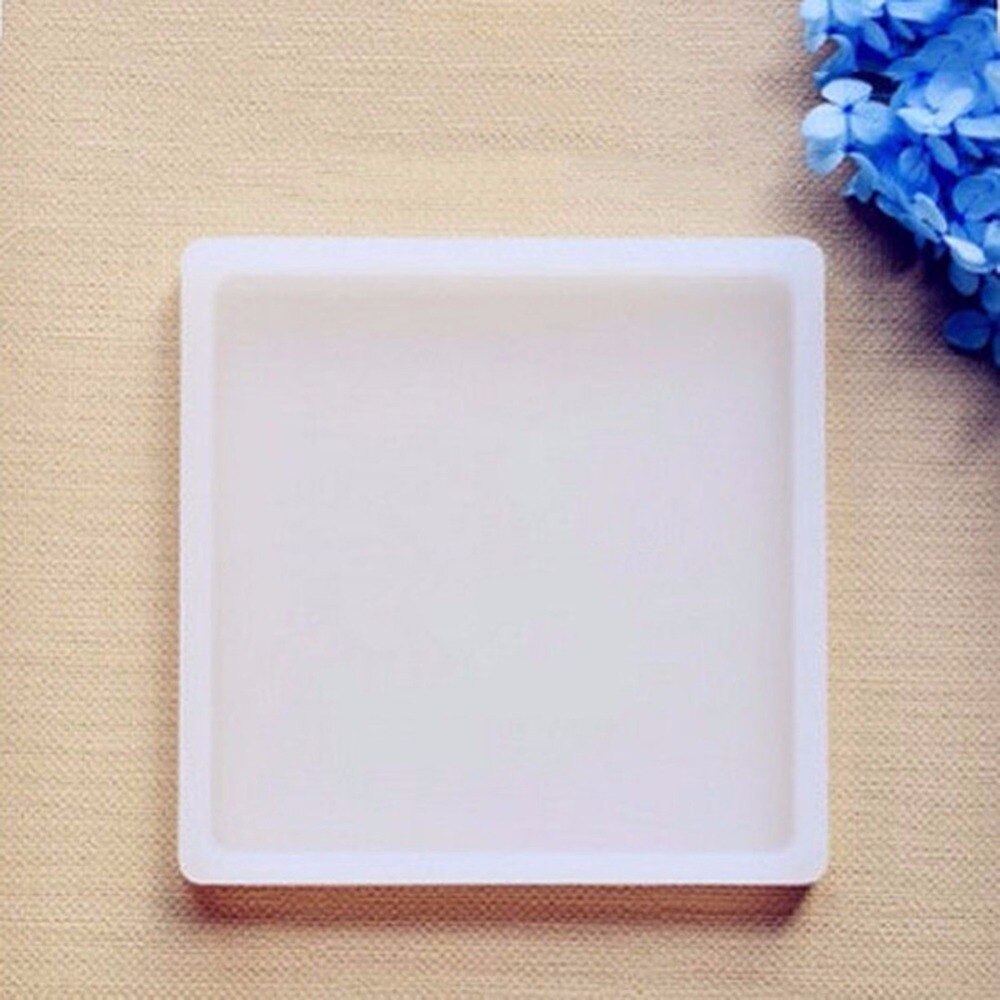 1Pc DIY Clay Plate Mold All-glossy Finish Free Polish Clay Tools Square Round Oblong Rectangle Oval Different Size