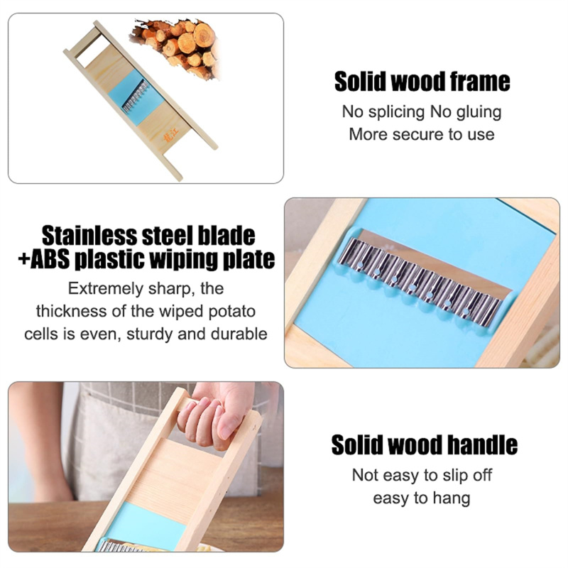 Potato Grid Slicer Wave knife Vegetable Grater Corrugated Net Chopper Cutter Chipper Salad Kitchen Shredder Peeler Masher Gadget