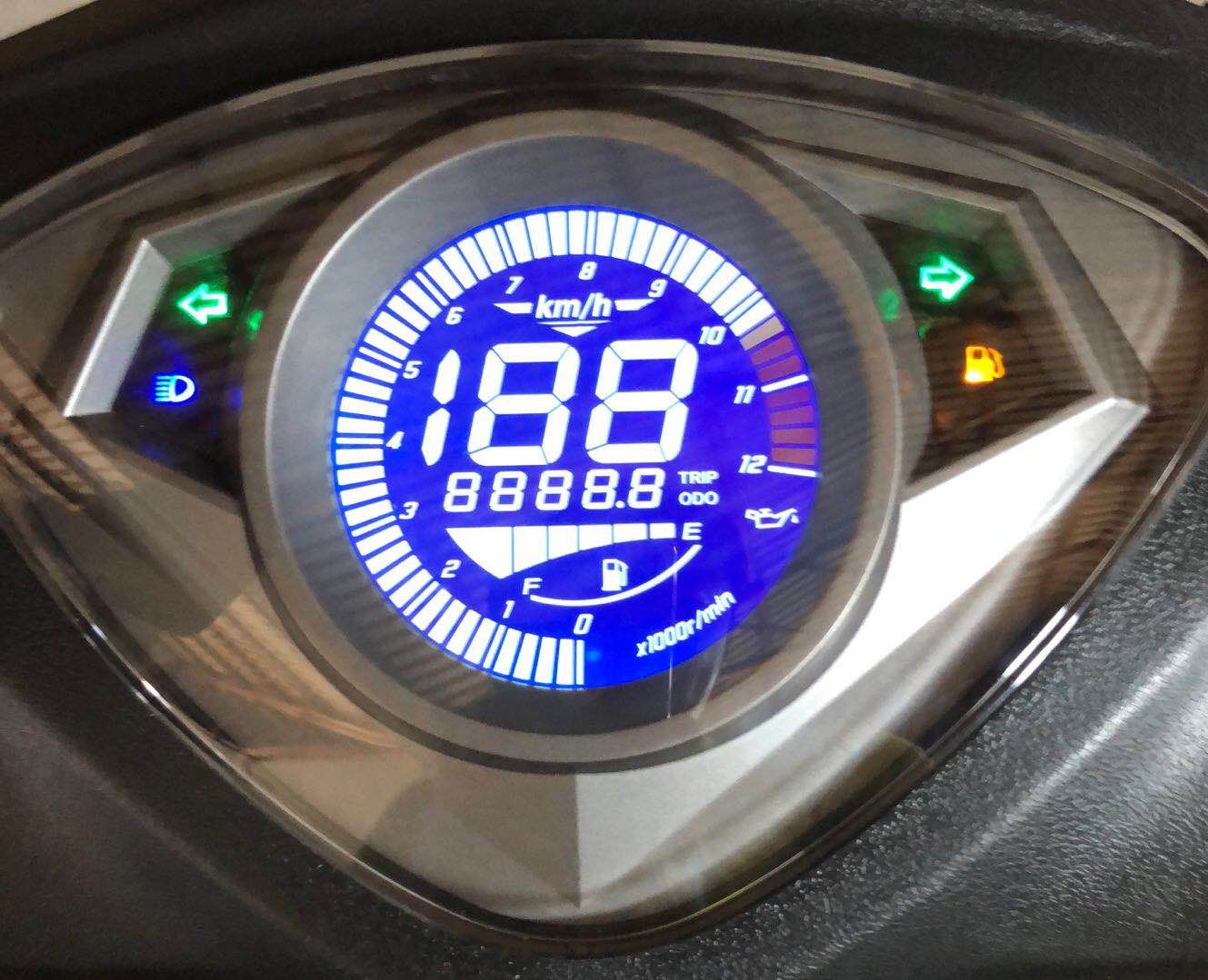 Pantalla LCD eléctrica para motocicleta YAMAHA 100RSZ 125, pieza de conversión, velocímetro, tacómetro, medidor de aceite, instrumento para scooter