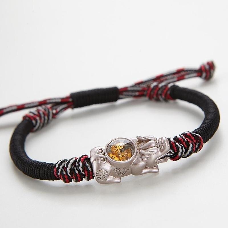 Hand Made Bixie Touw Chain Novel Goud Kleur Draaiende Windmolen Lucky Dappere Troepen Gevlochten Energie Armbanden Voor Mannen Vrouw Armbanden