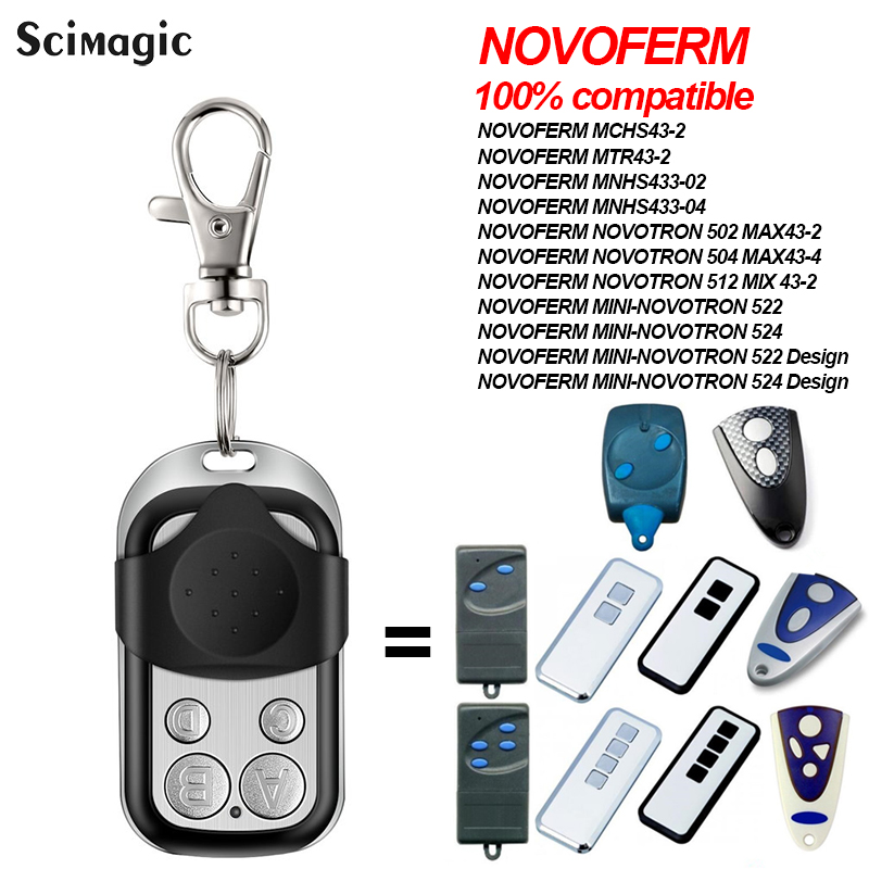 NOVOFERM NOVOTRON 502 MAX43-2, 504 MAX43-4 Ersatz Fernbedienung 433,92mhz Garage tür fernbedienung