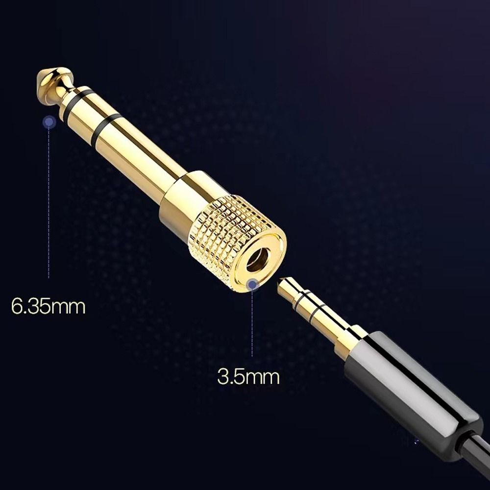 Small To Big Headphone Adapter 1/4 Inch Jack Audio Adaptor Audio Stereo Adaptor for For Microphones Speakers Electric Pianos