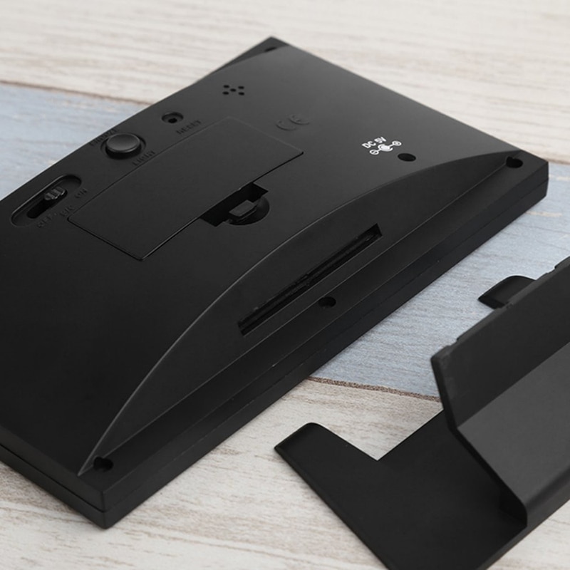 Elektroniczny cyfrowy zegar na biurko LCD alarm pogody wyświetlacz zegara temperatura wilgotność termometr pokojowy higrometr kalendarz