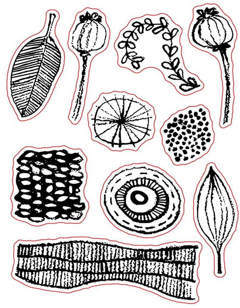 Flower stamp Clear Stamp for Scrapbooking Transparent Silicone Rubber DIY Photo Album Decor 219: Mixed Color