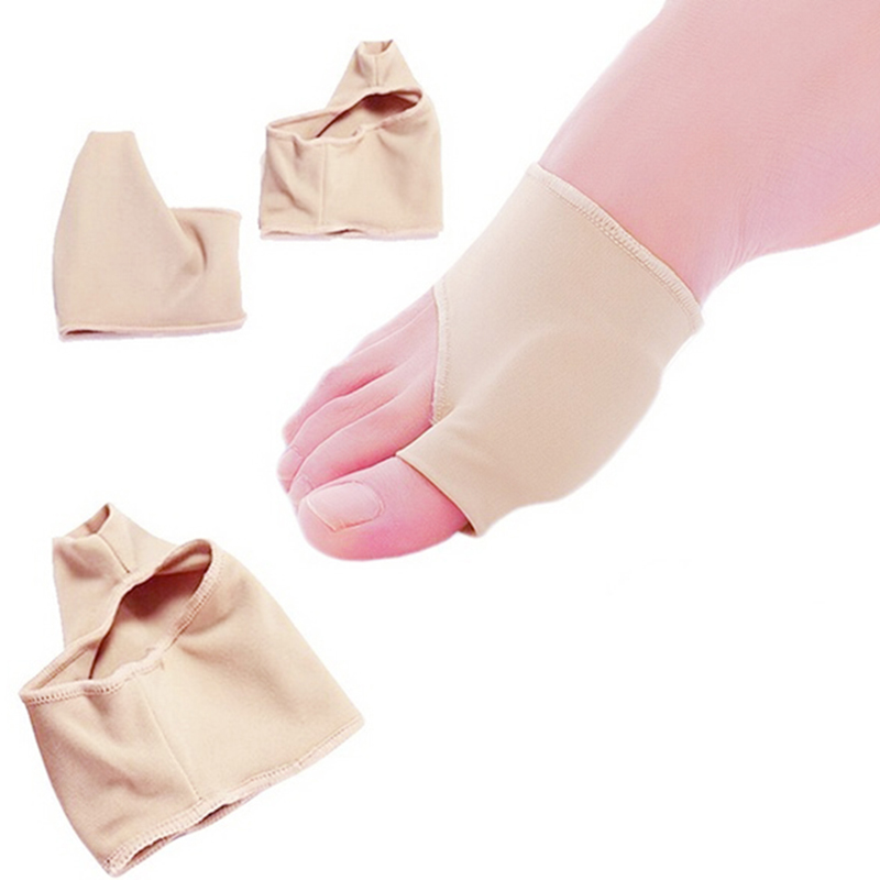 droppshipin 1 Pair Great Toe Cyst Foot Care Tool Stretch Nylon Hallux Valgus Guard Cushion Bunion Toes Separator Thumb Protector MFJ99