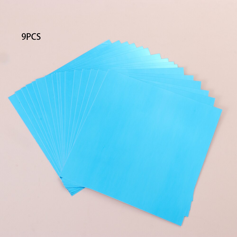 1PC Ultra-thin DIY Mirror Wall Self-adhesive PET Full-body Soft mirror Bathroom Self-adhesive Paper 1515cm: 9Pcs