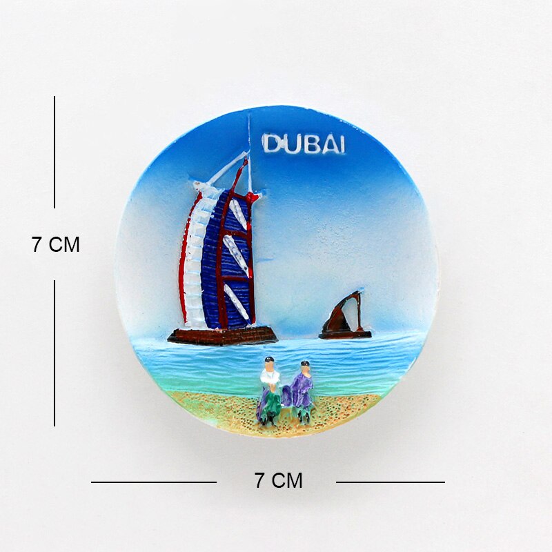 Dubai sejlads hotel souvenir 3d køleskabsmagneter magnetisk køleskab pasta boligindretning dubai arkitektur samling: Dubai 6