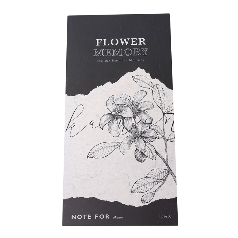 Signature Book Retro Flower Ginkgo Memo Pad Word Pocket Book Planner List Agenda Notepad Stationery School Office Supplies