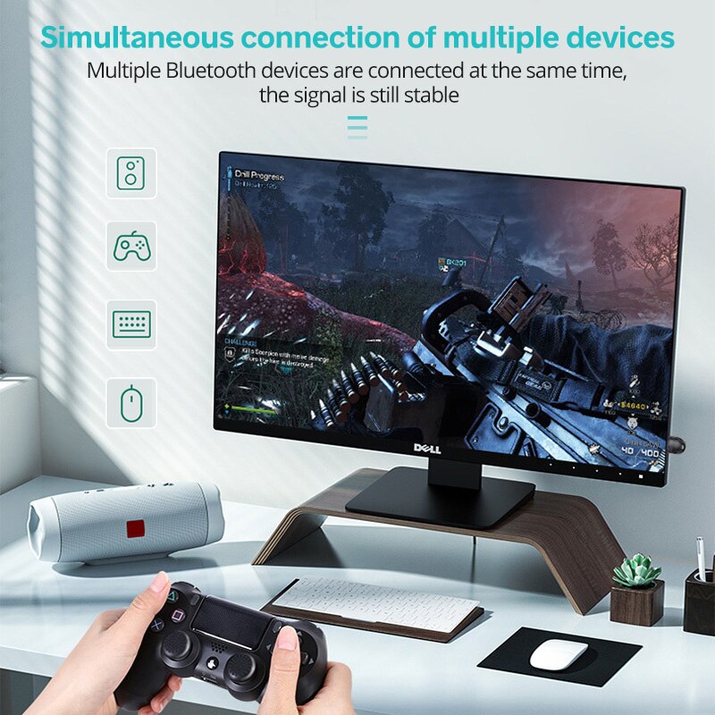 Bluetooth 5.0 Adapter Mini Usb Bluetooth Transmitter for Pc Computer Receptor Laptop Earphone Audio Printer Data Dongle Receiver