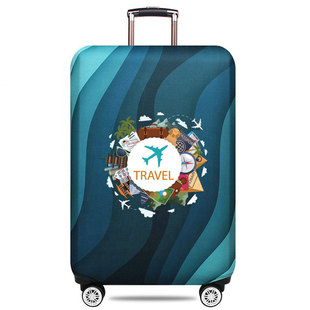 Luggage Cover Stretch Fabric Suitcase Protector Baggage Dust Case Cover Suitable for18-32 Inch Suitcase Case Travel Organizer