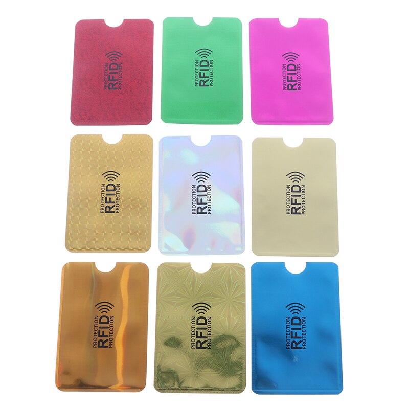 10Pcs Mixed RFID Bank Karte Fall Schutz Abschirmung NFC Anti-Diebstahl Karte Halter Anti-entmagnetisierung Karte Halter