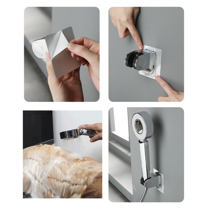 Rociador de baño para perros y mascotas, cabezal de ducha de doble cara, boquilla para grifo de baño, suministro para mascotas K4UA