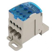 Din-rail aansluitblok verdeeldoos elektrische draadconnector universele stroomaansluitdoos