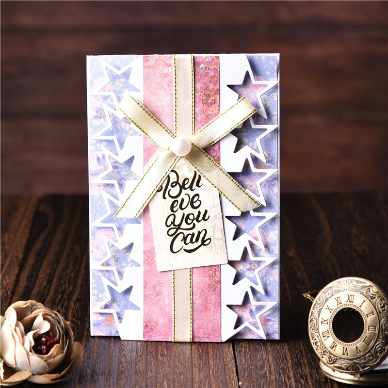 Kokorosa Frame Dies Stars Border Metal Cutting Dies Stencils DIY Dies Scrapbooking Album Embossing Die Cut Card Making Decor