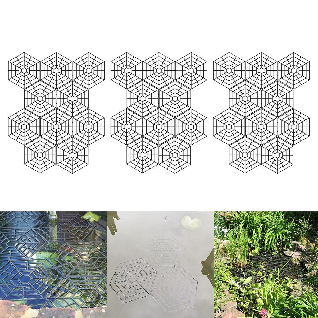 30 stuks vijverbeschermers drijvende bescherming tegen lichtgewicht plastic net