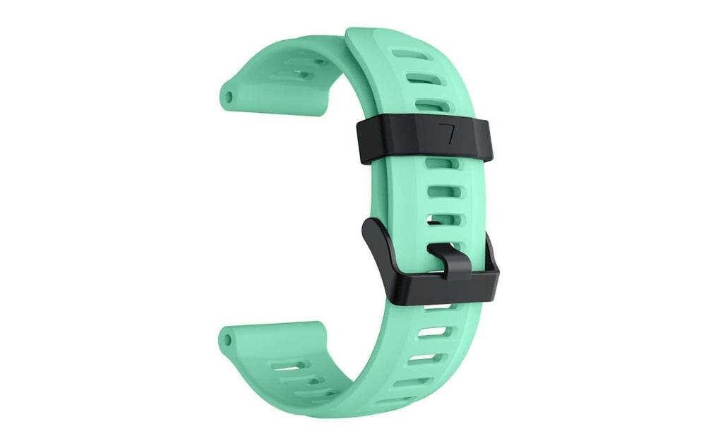 26mm Watch Straps for Garmin Fenix 3/3HR wrist band silicone watchband for Garmin Fenix3 / Fenix 5X Bracelet belt with HD film: Mint green