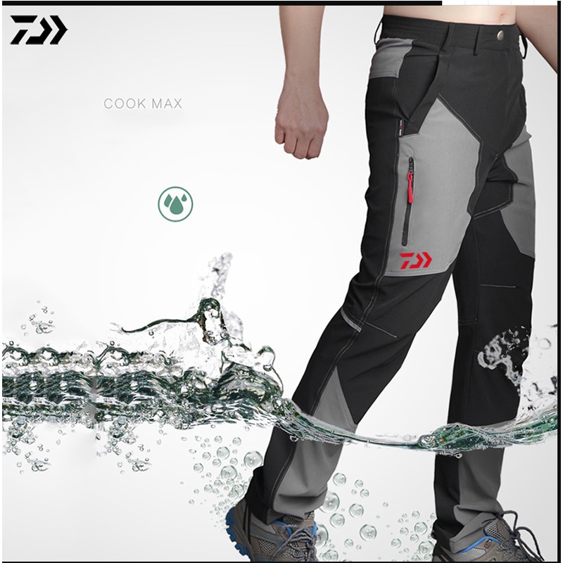 Men Outdoor Fishing Pants Anti-static Anti-UV Quick Drying Breathable Pants Sportswear Fishing Clothing Casual Sports Trousers