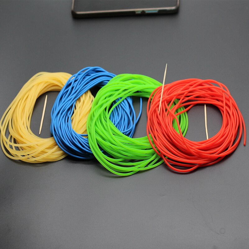 Durchmesser 2mm Feste Elastische Gummi Angelschnur Angeln Seil Elastischen Seil Gebunden Angelschnur Puffer Release Elastische Gummi Seil
