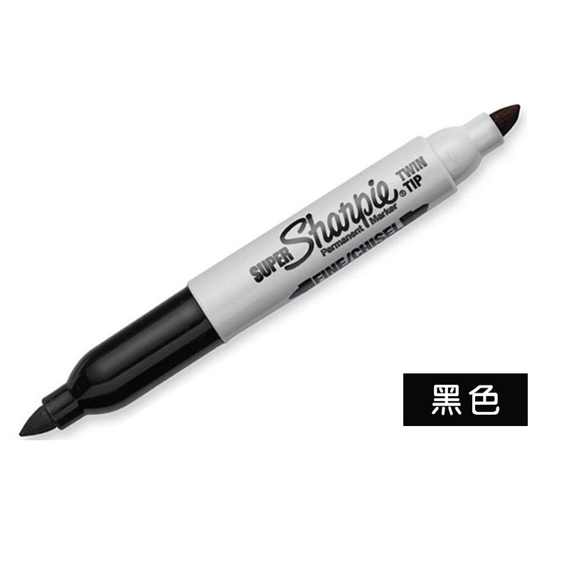 Sharpie Super dauerhaft Marker Kuli Doppelkopf Rundkopf/Schräg kopf 2/5mm Farb markierungen große Tinten kapazität extra dicker Stift: Weiß